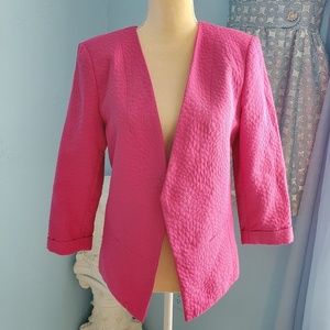 Attention textured animal print jacket/blazer D39